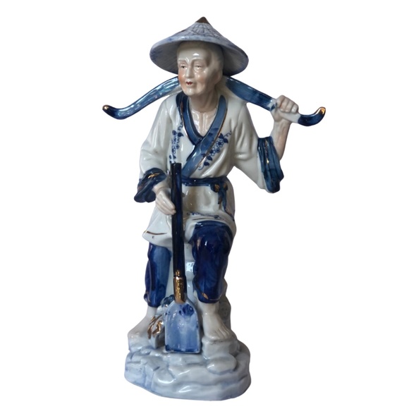 Asian FisherWoman Water Chinese Figure - Picture 1 of 7